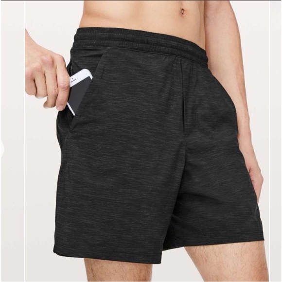Lululemon Pace Breaker Short *Linerless 5”
Heather Allover Deep Coal Black Sz XL - Picture 1 of 10